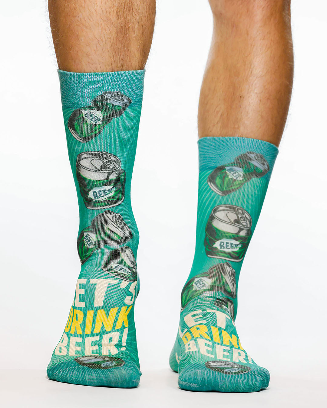 Lets Drink Beer I Man Sock