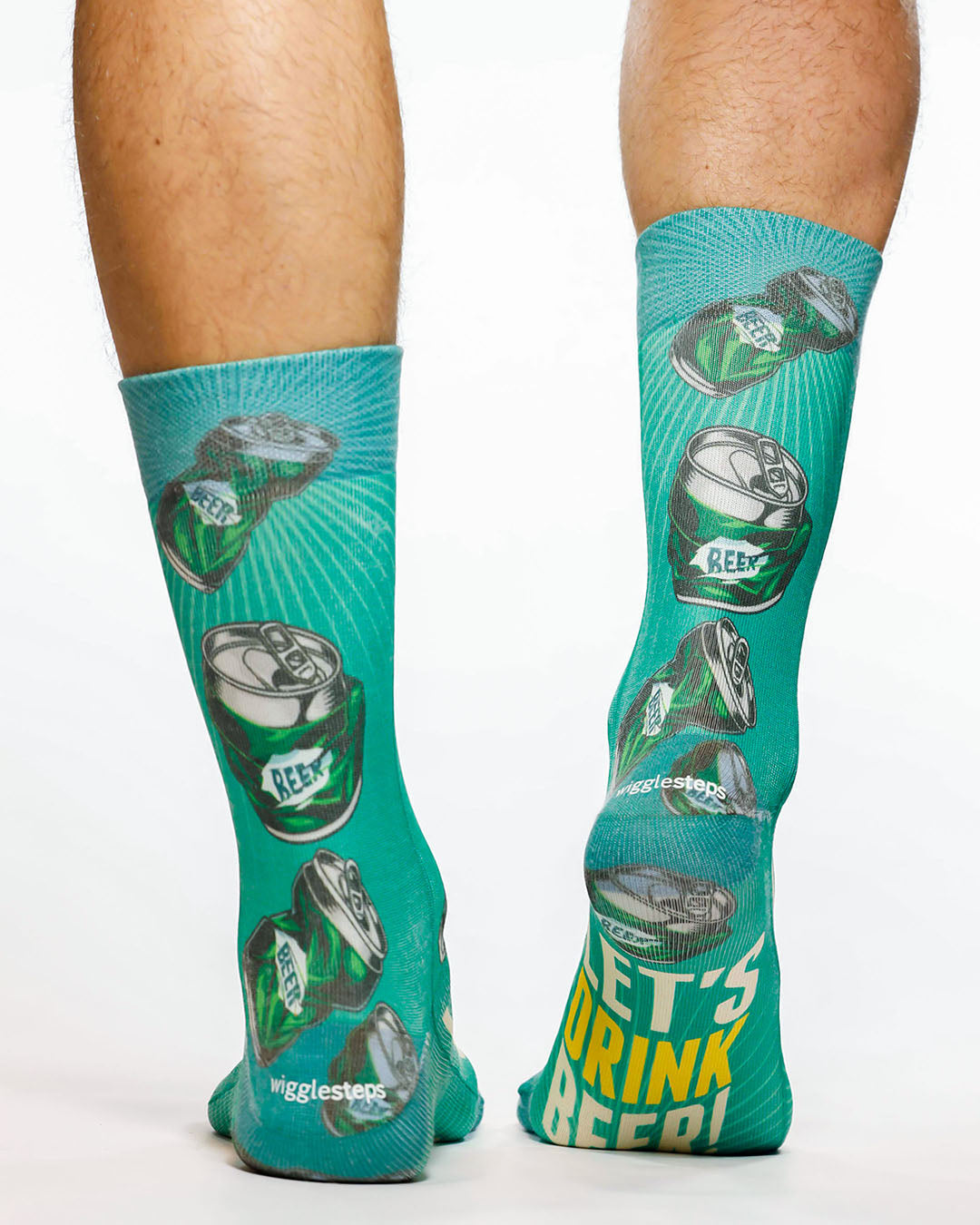 Lets Drink Beer I Man Sock