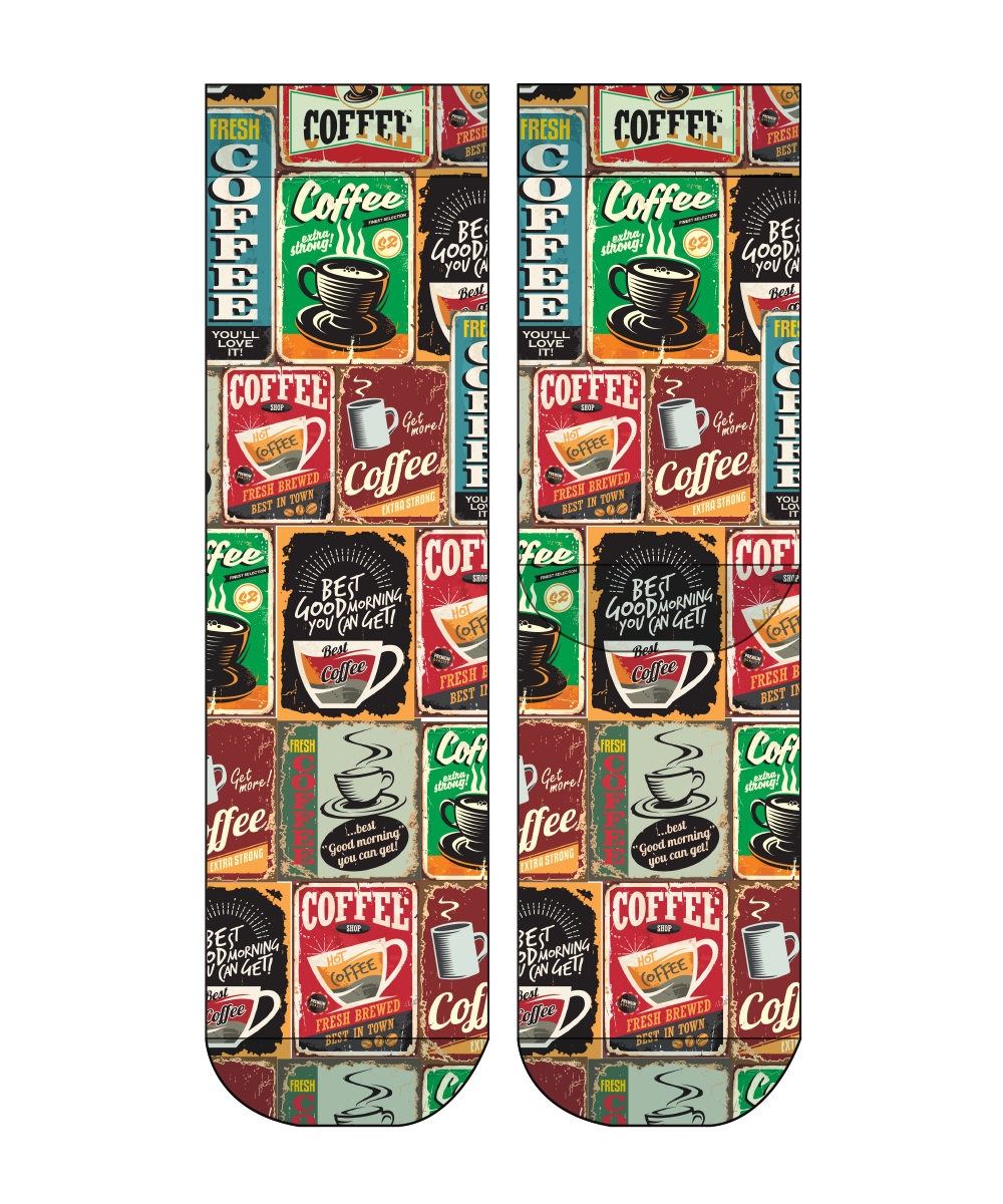 COFFEE RETRO Lady Socks