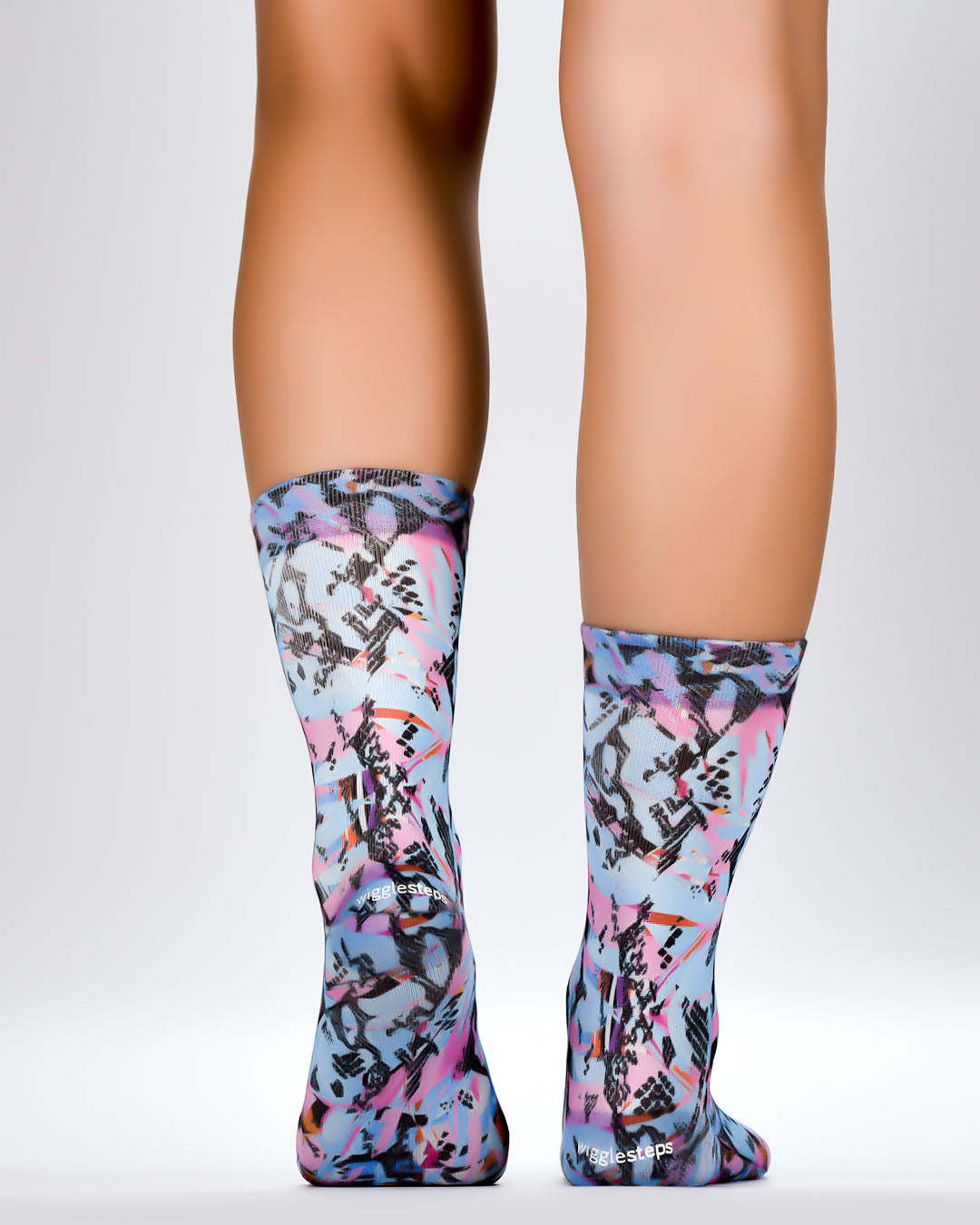 Blue Paint Skin Lady Sock
