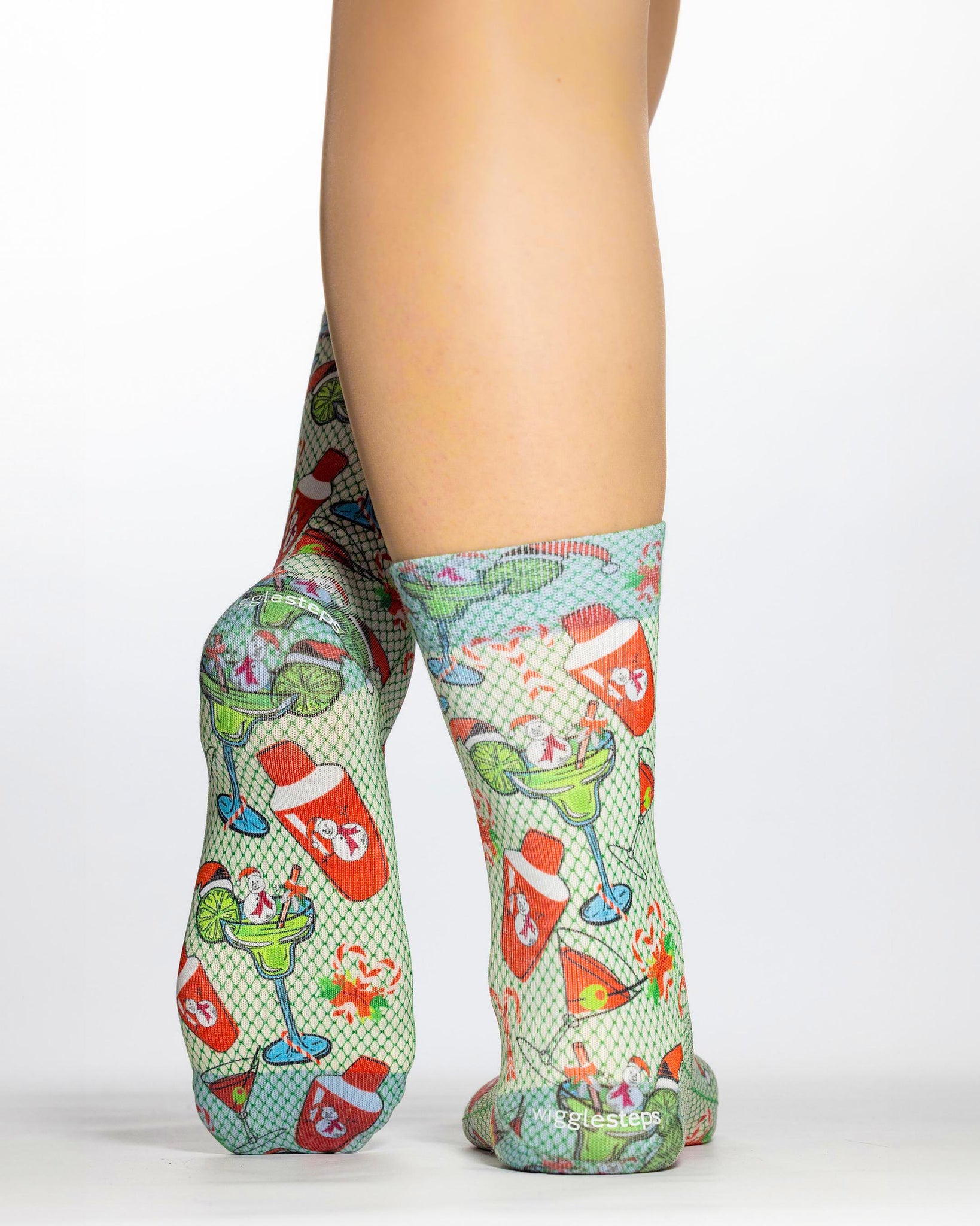 Christmas Coctail Lady Sock