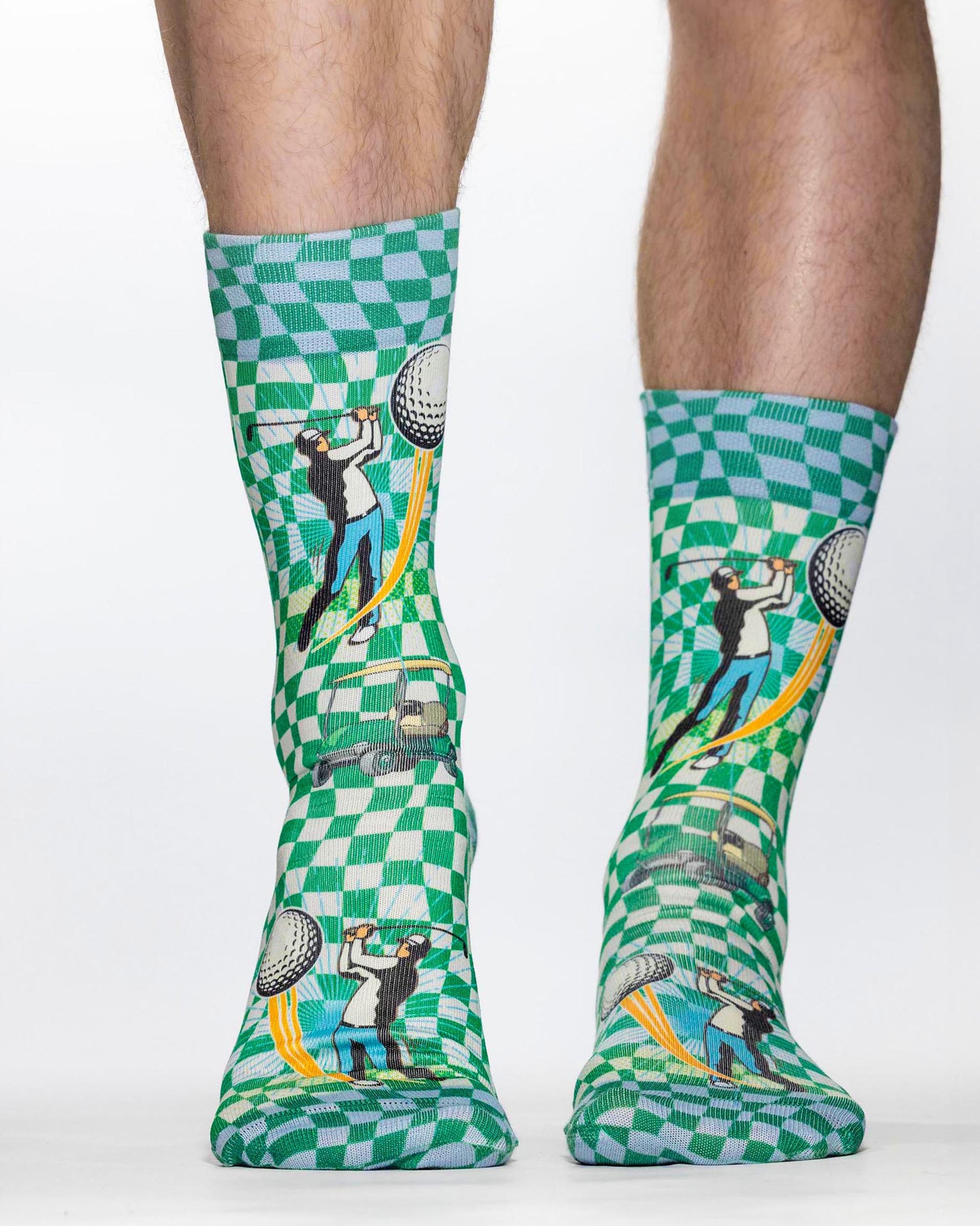 Check Golf Man Sock