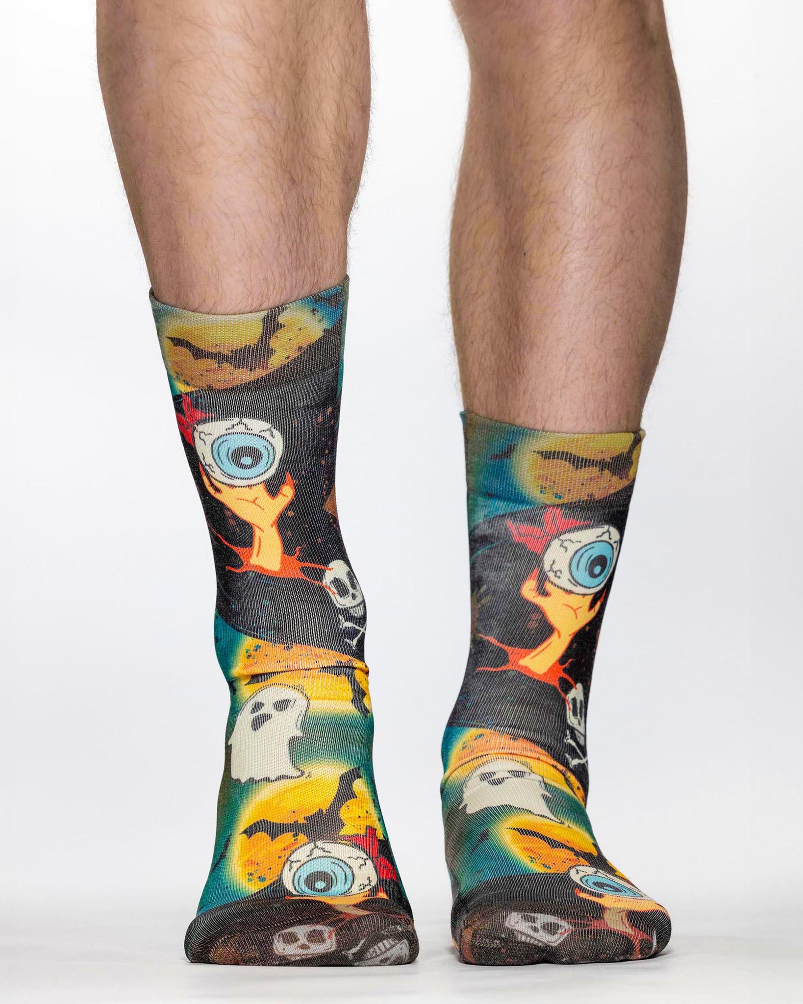 Halloween Skull Man Sock