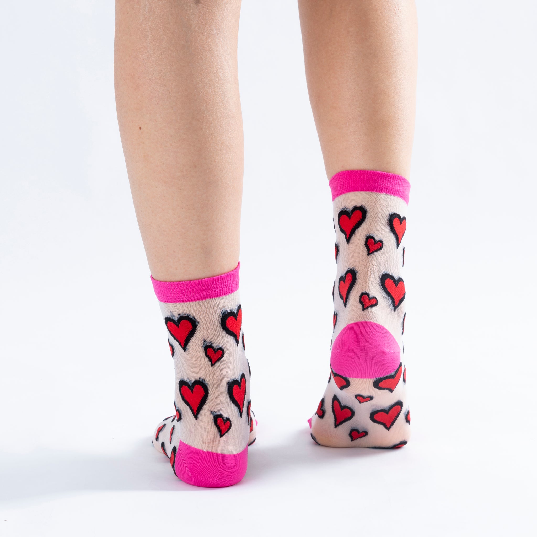 Neon Heart III High Sock