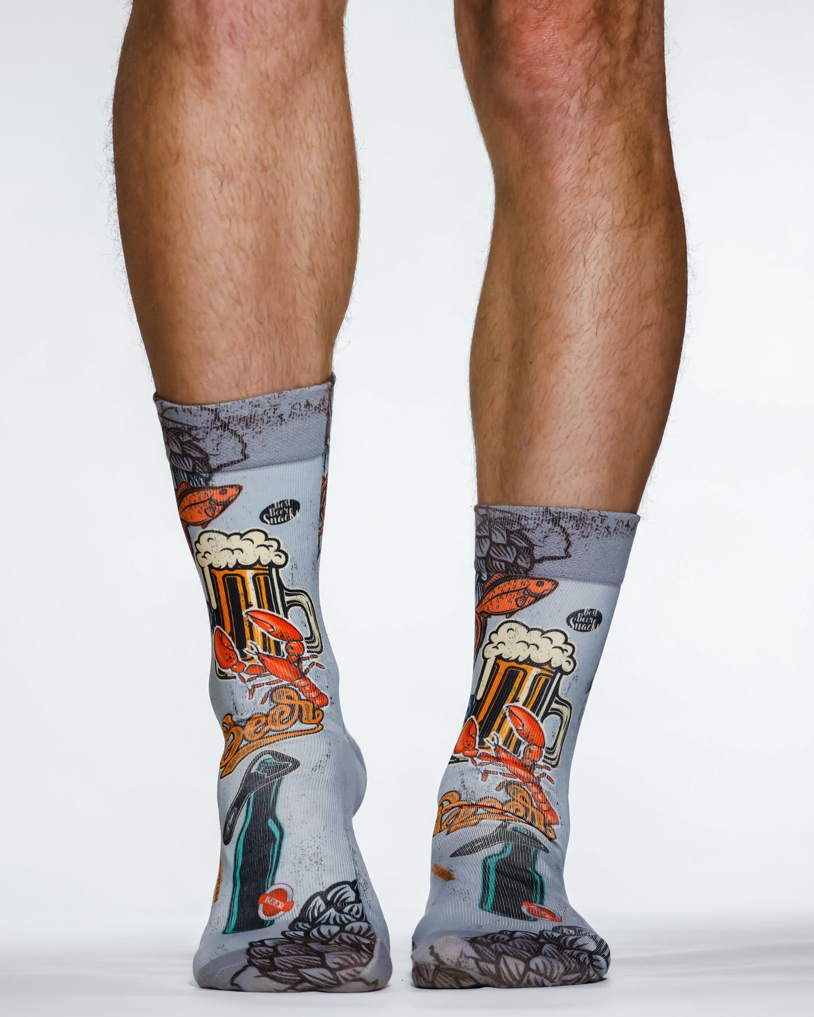 Retro Beer Man Sock