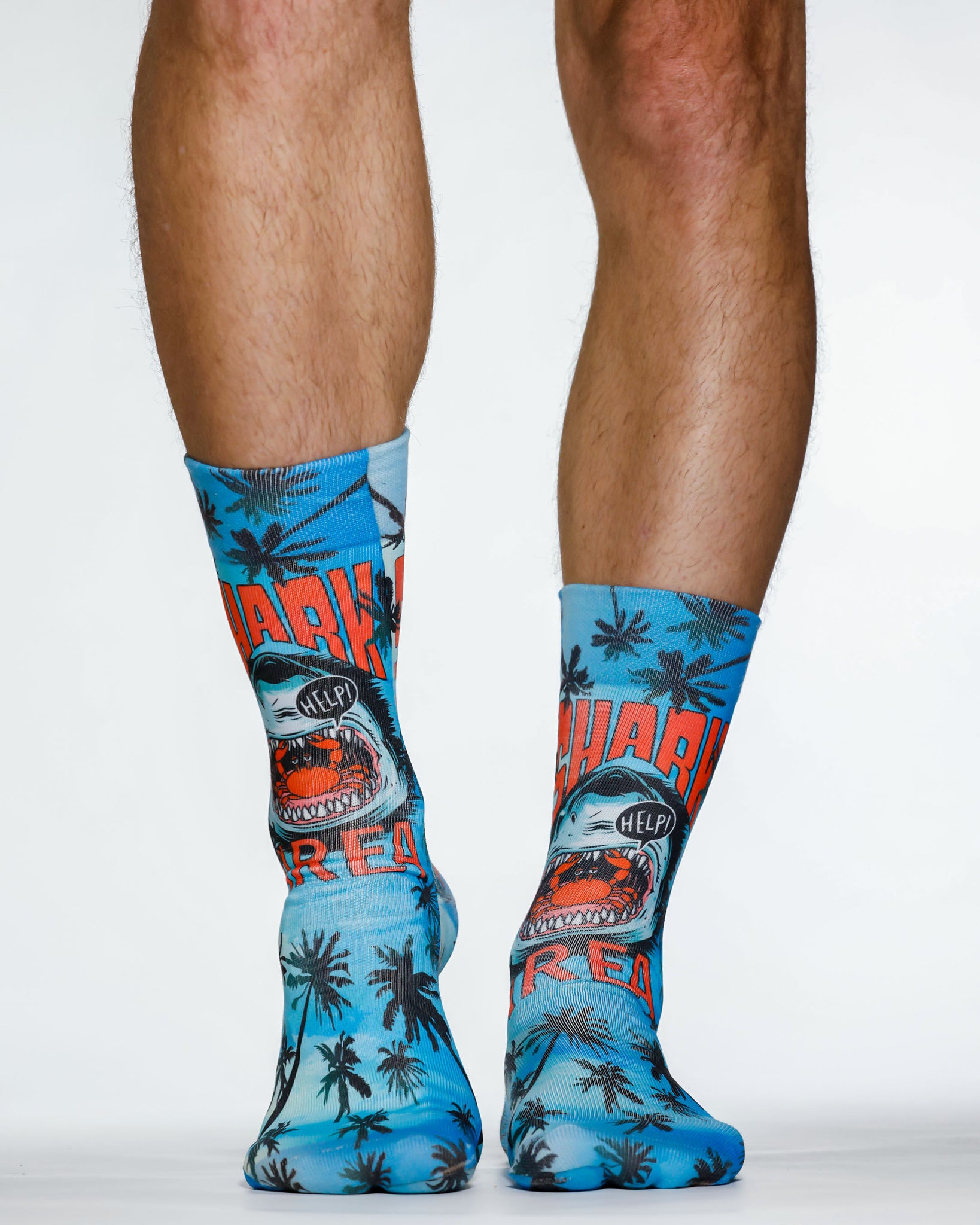 Shark Area Man Sock