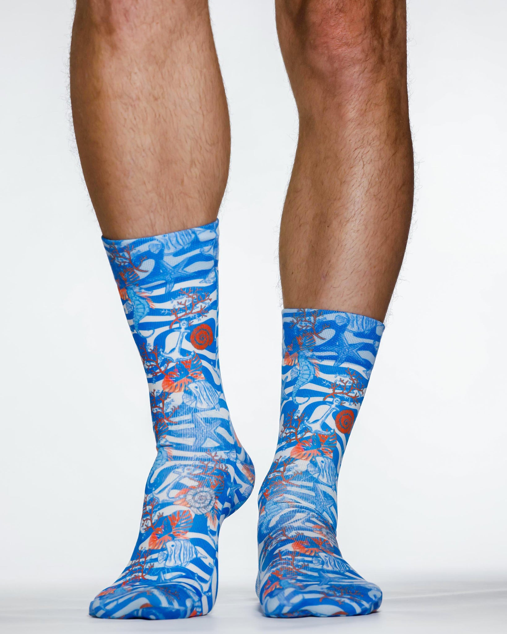 Blue Sea Man Sock