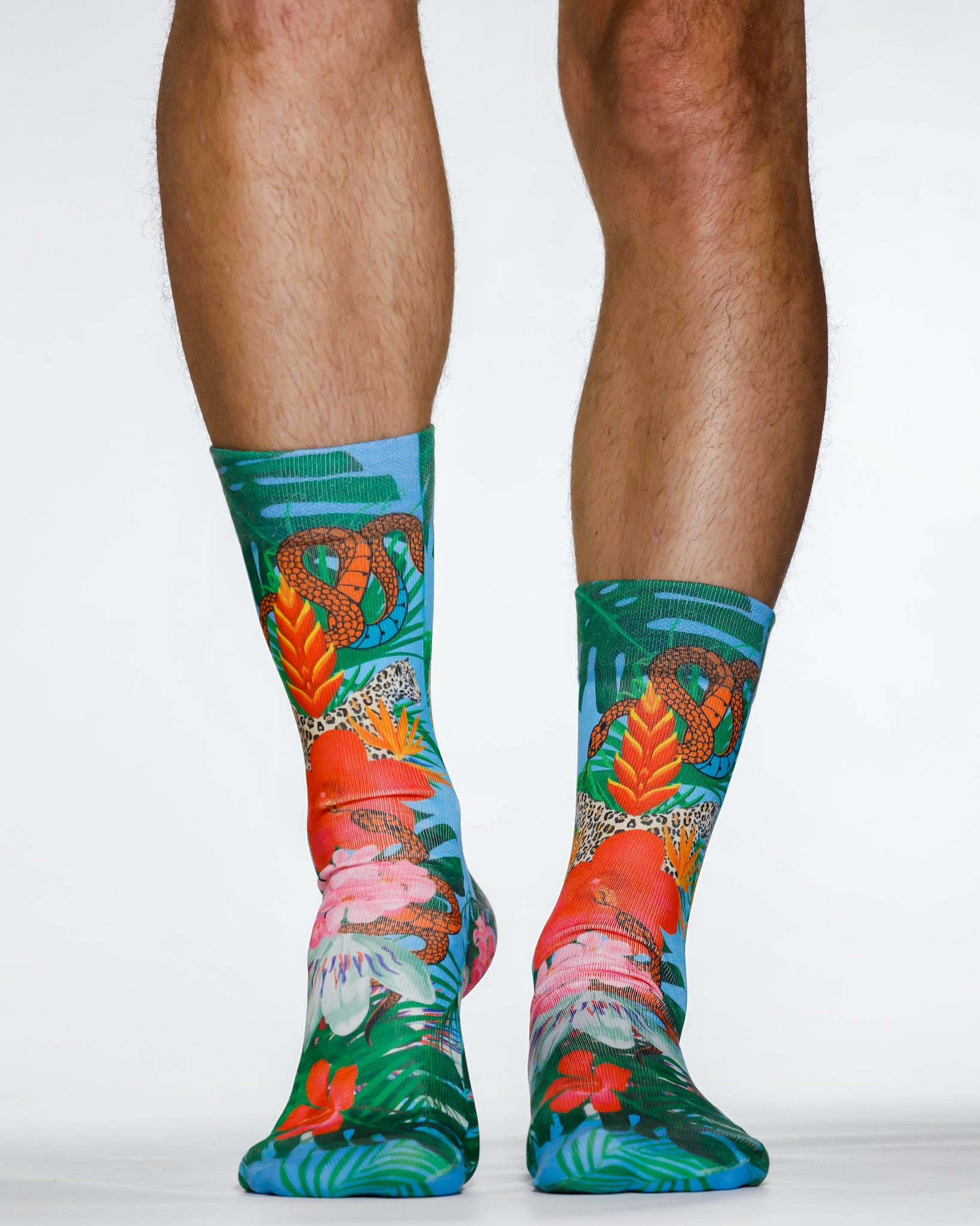 Leo Flowers Man Sock