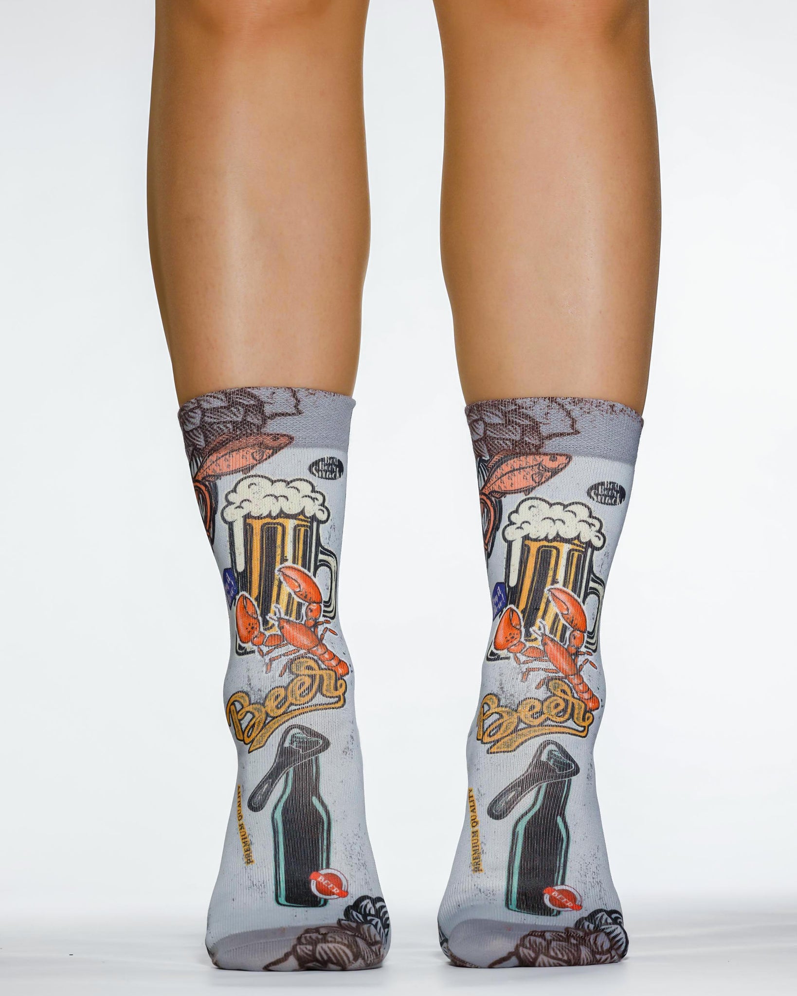 Retro Beer Lady Sock