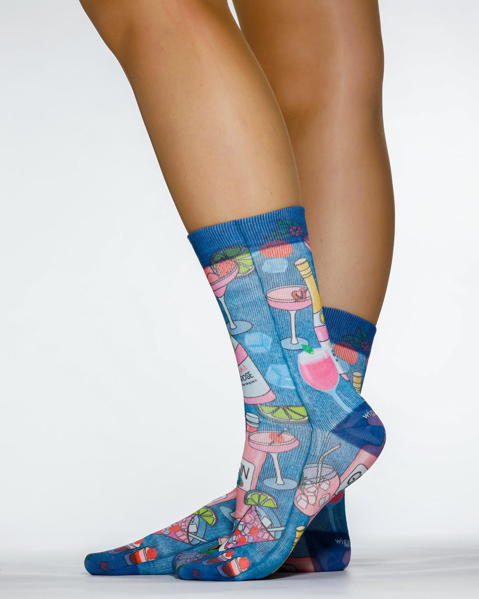 Summer Drinks Lady Sock