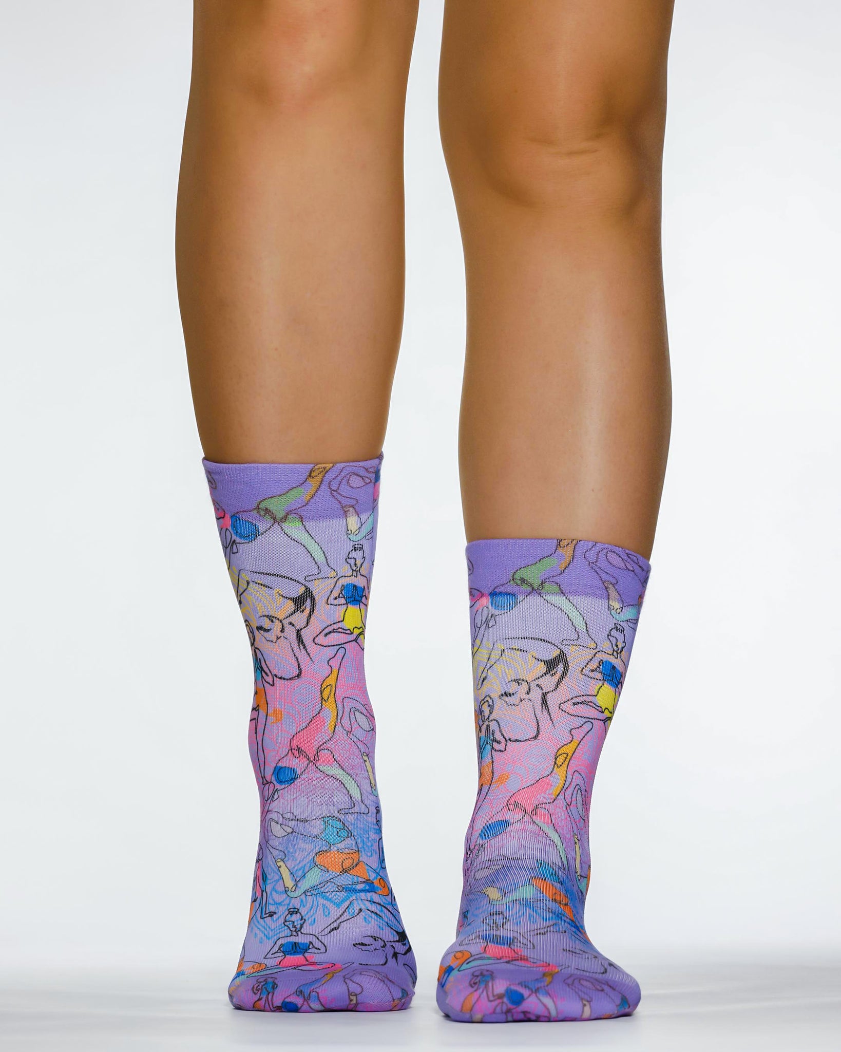 Yoga Position I Lady Sock
