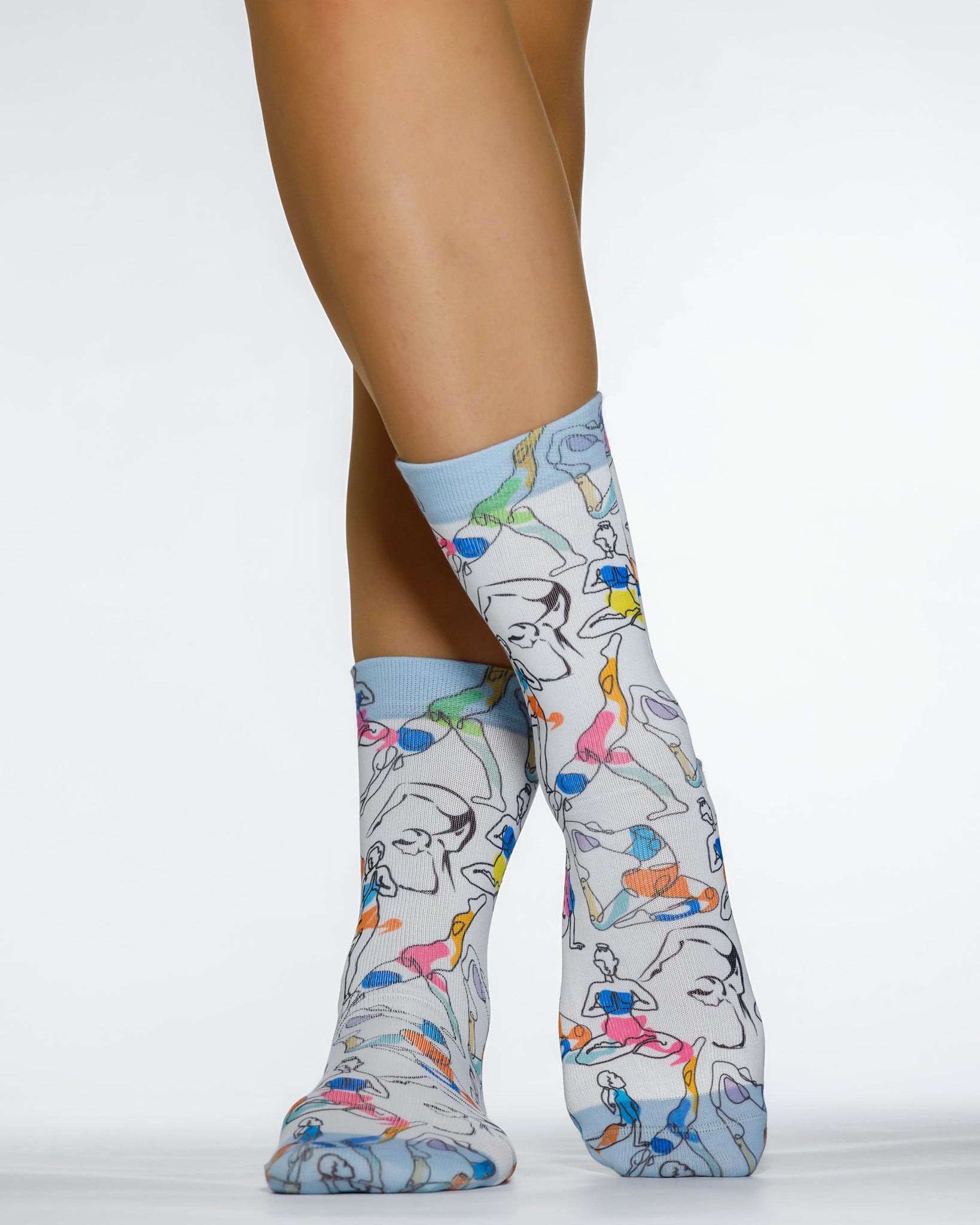 Yoga Position II Lady Sock