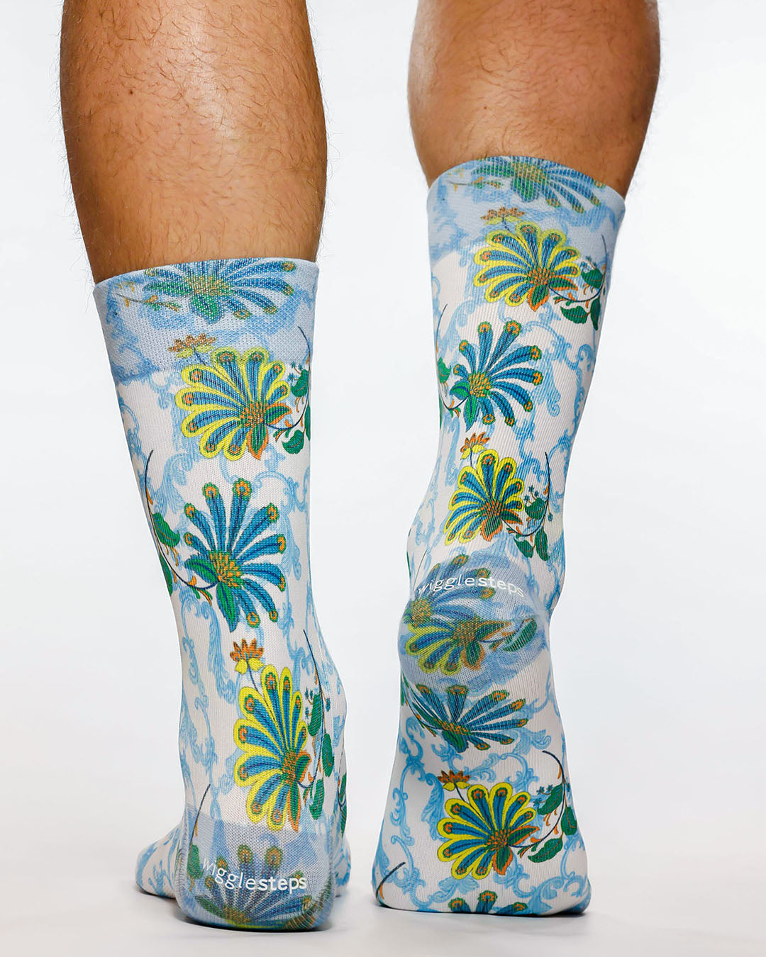 Fan Flowers Man Sock