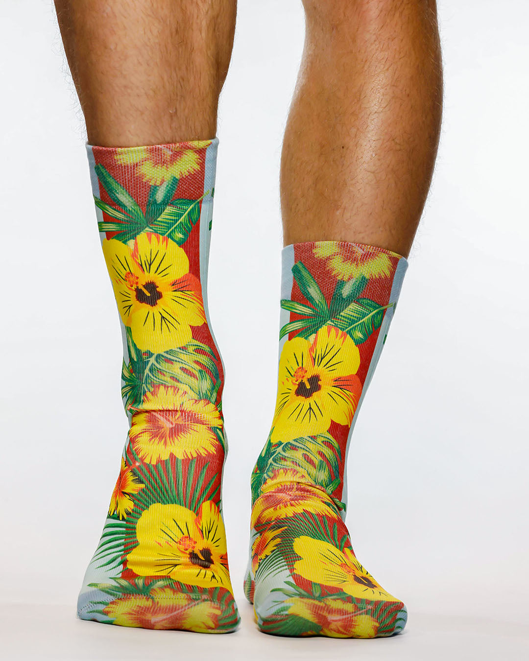 Yellow Botanic Man Sock