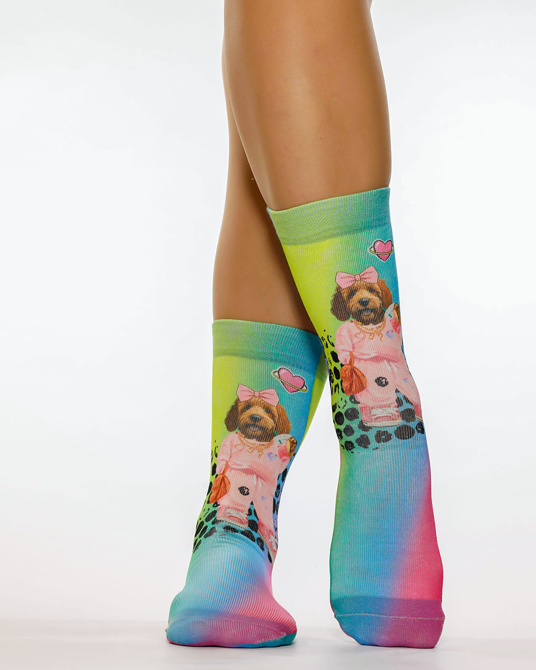 Tiki Dog I Lady Socks