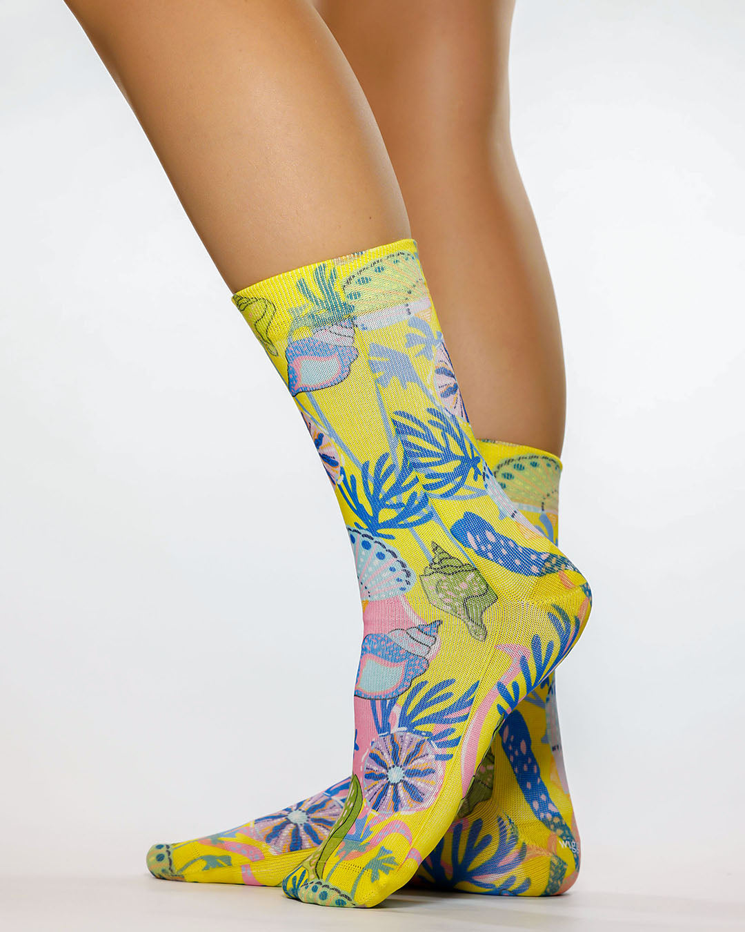 Yellow Shelly Lady Socks