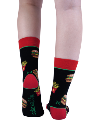 BURGER & FRIES Knitting Socks
