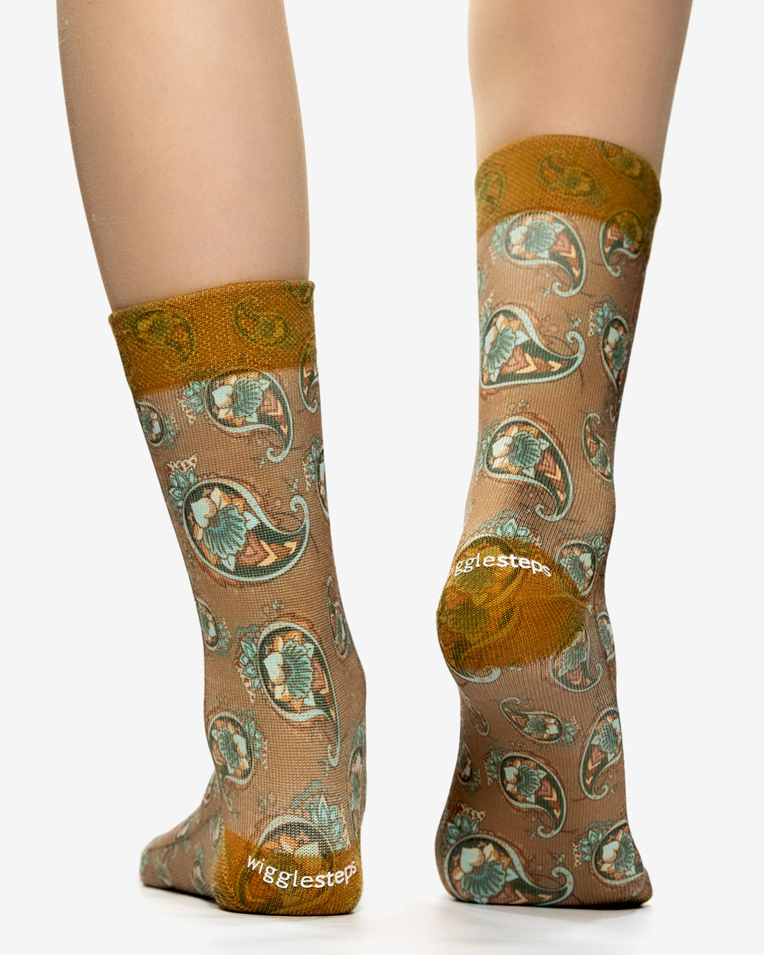 BROWN PAISLEY Lady Socks