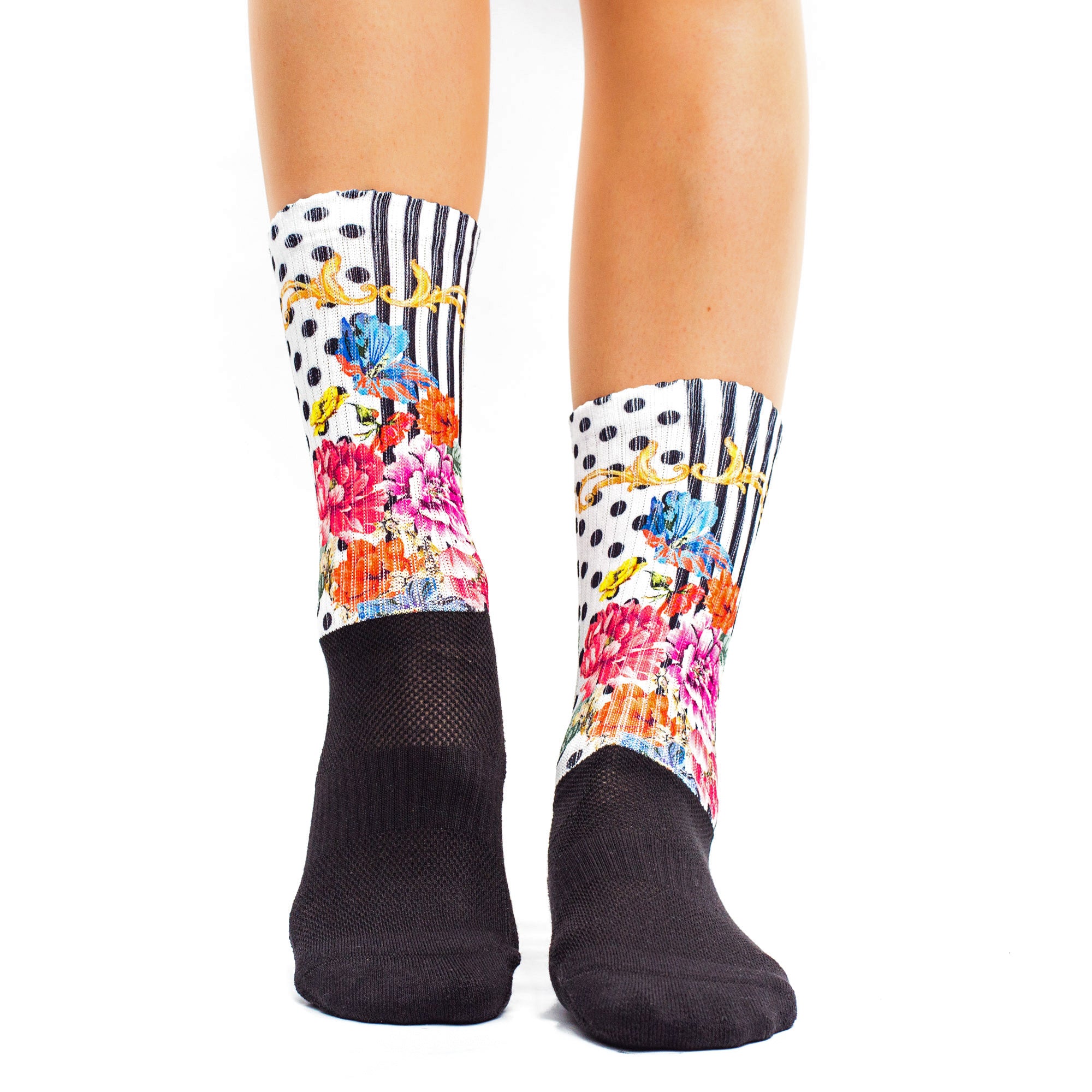 Baroque Bloom Performance Sock