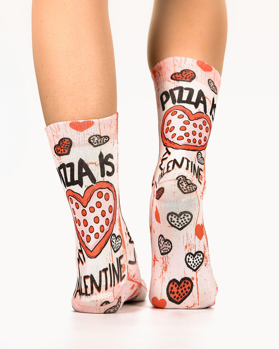 Pizza Is My Valentine Lady Sock