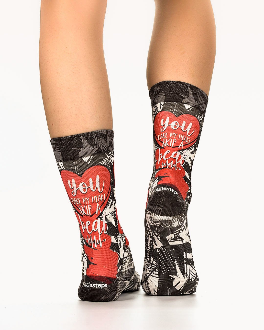 Heart Beat Lady Sock