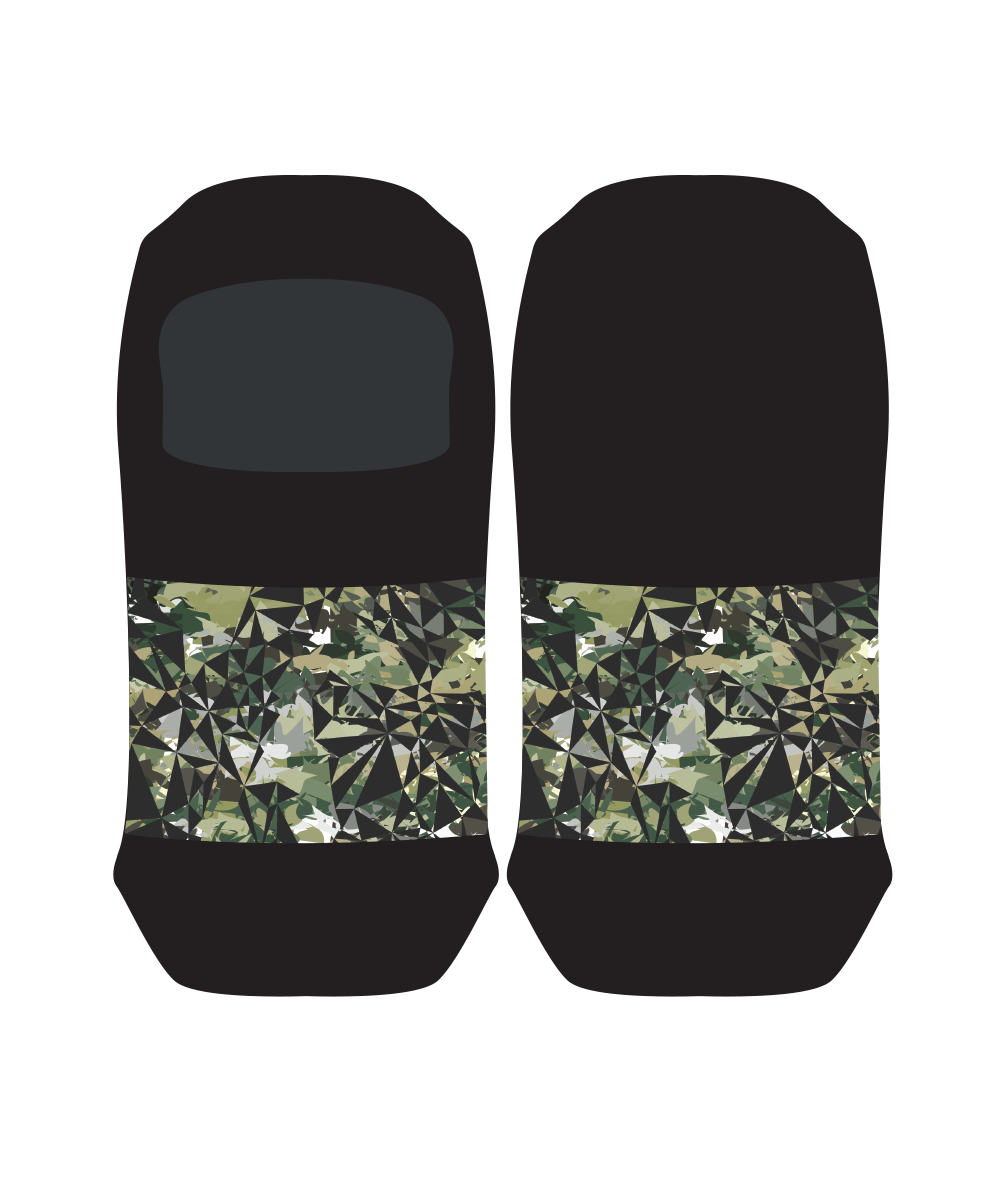 Geo Camo Man Loafer Sock