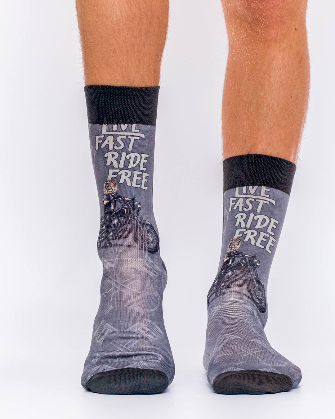 Tiger Motor Rider Men Sock