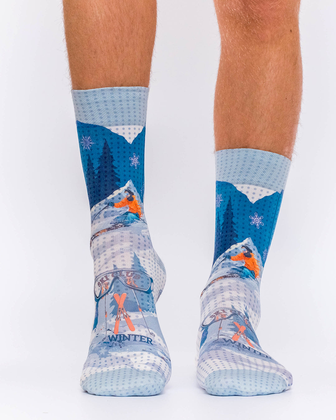 Ski Winter Day Men Sock