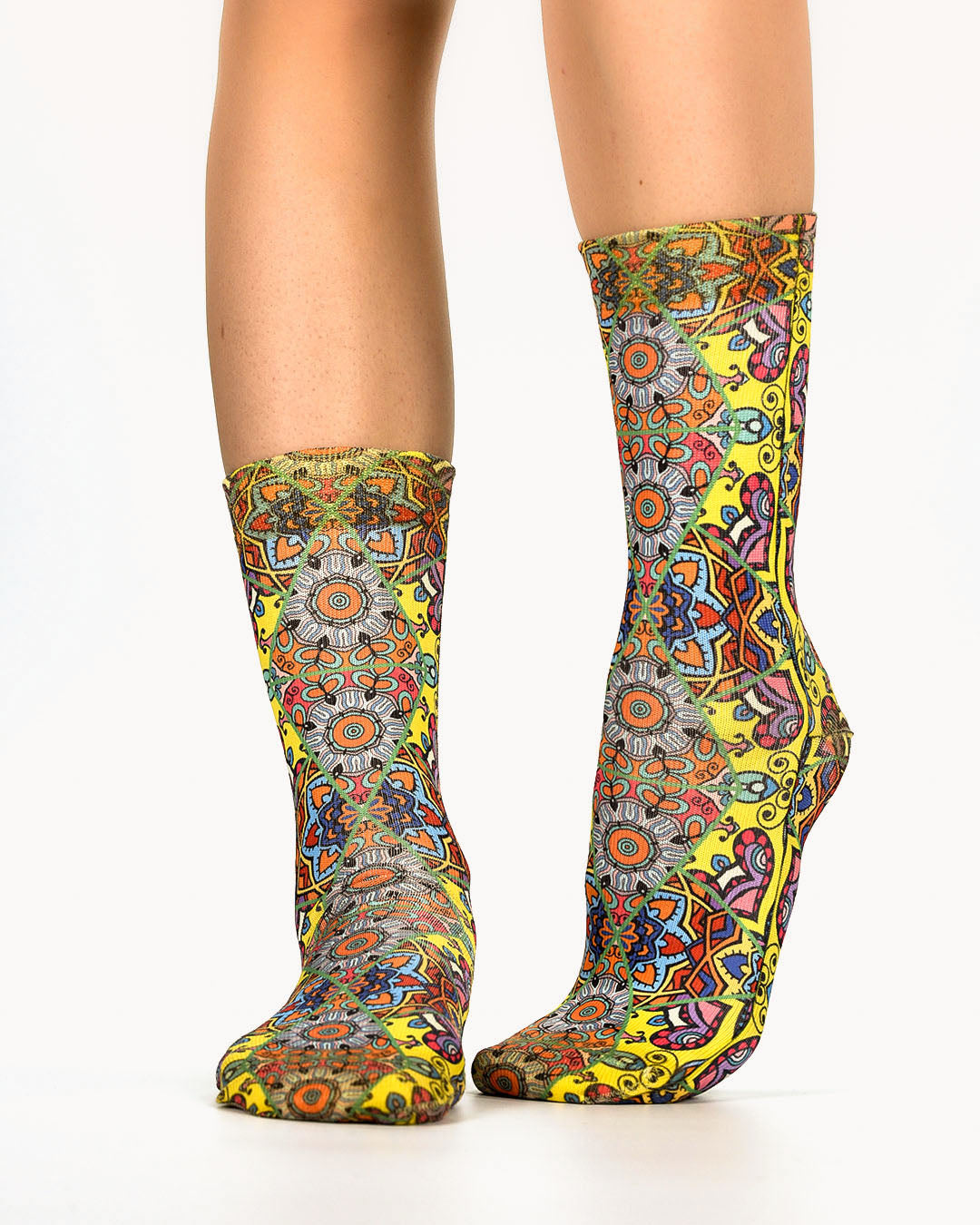 Ceramic Tile Lady Socks
