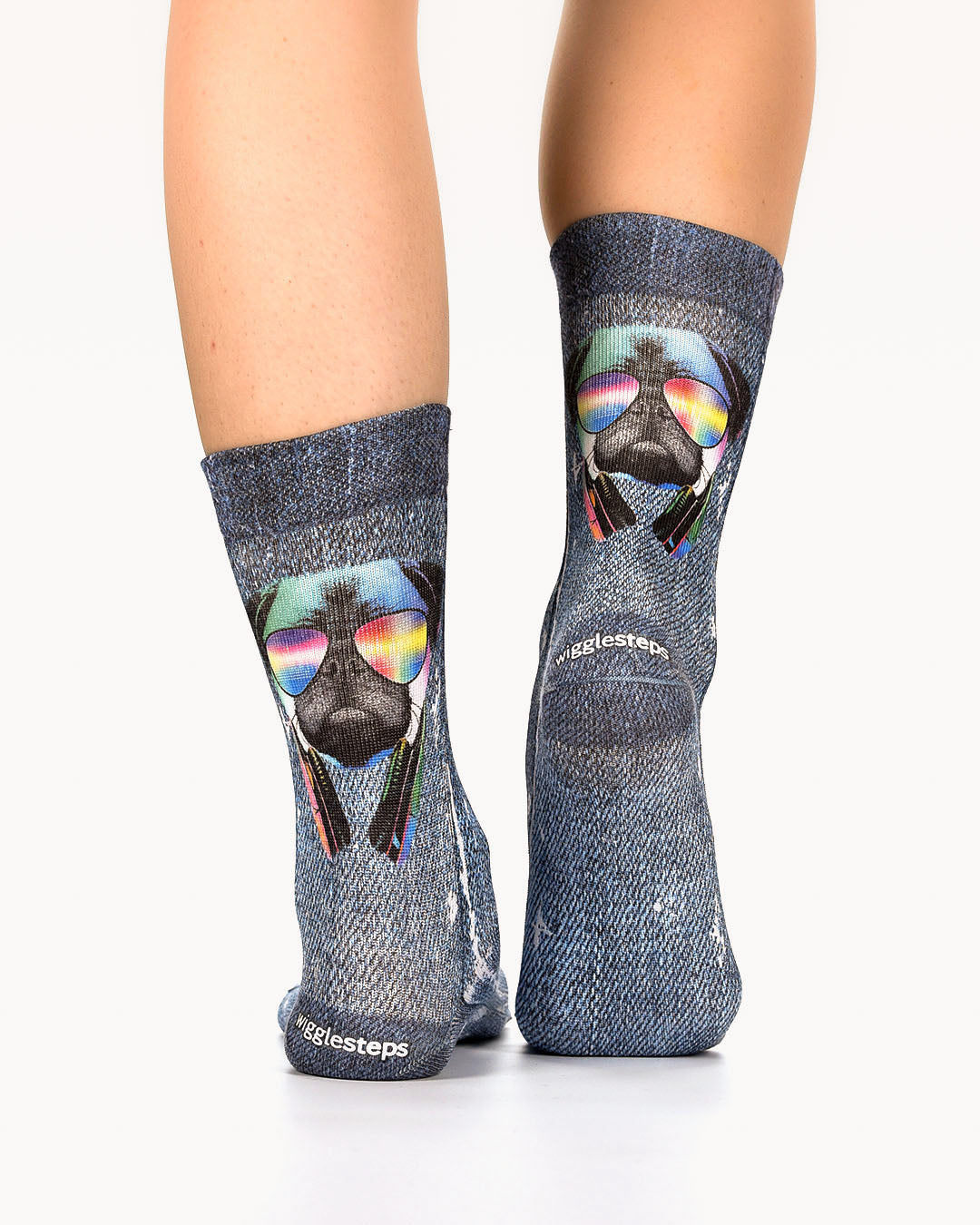 Hippie Pug Lady Sock