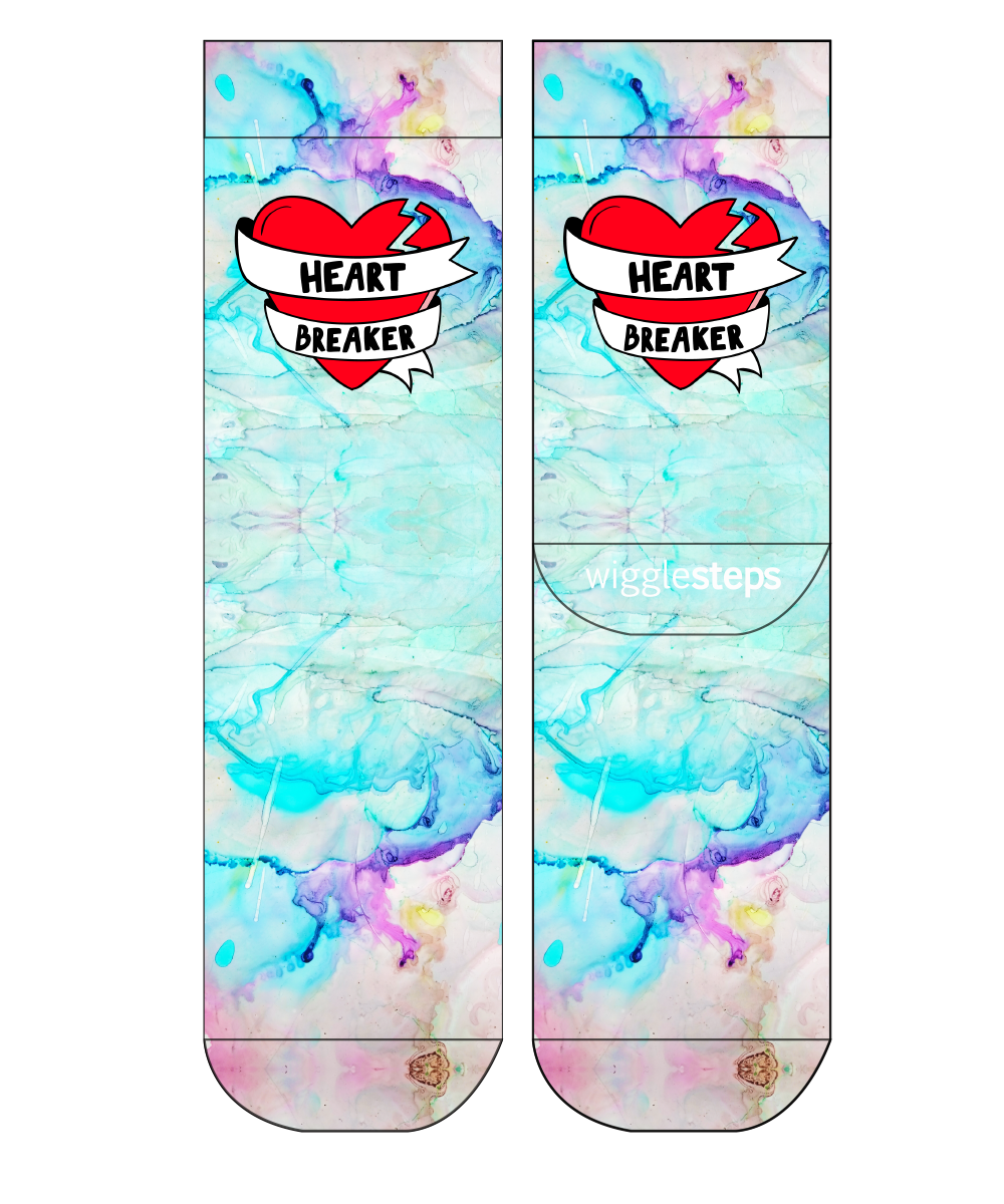 Heart Breaker  Lady Sock