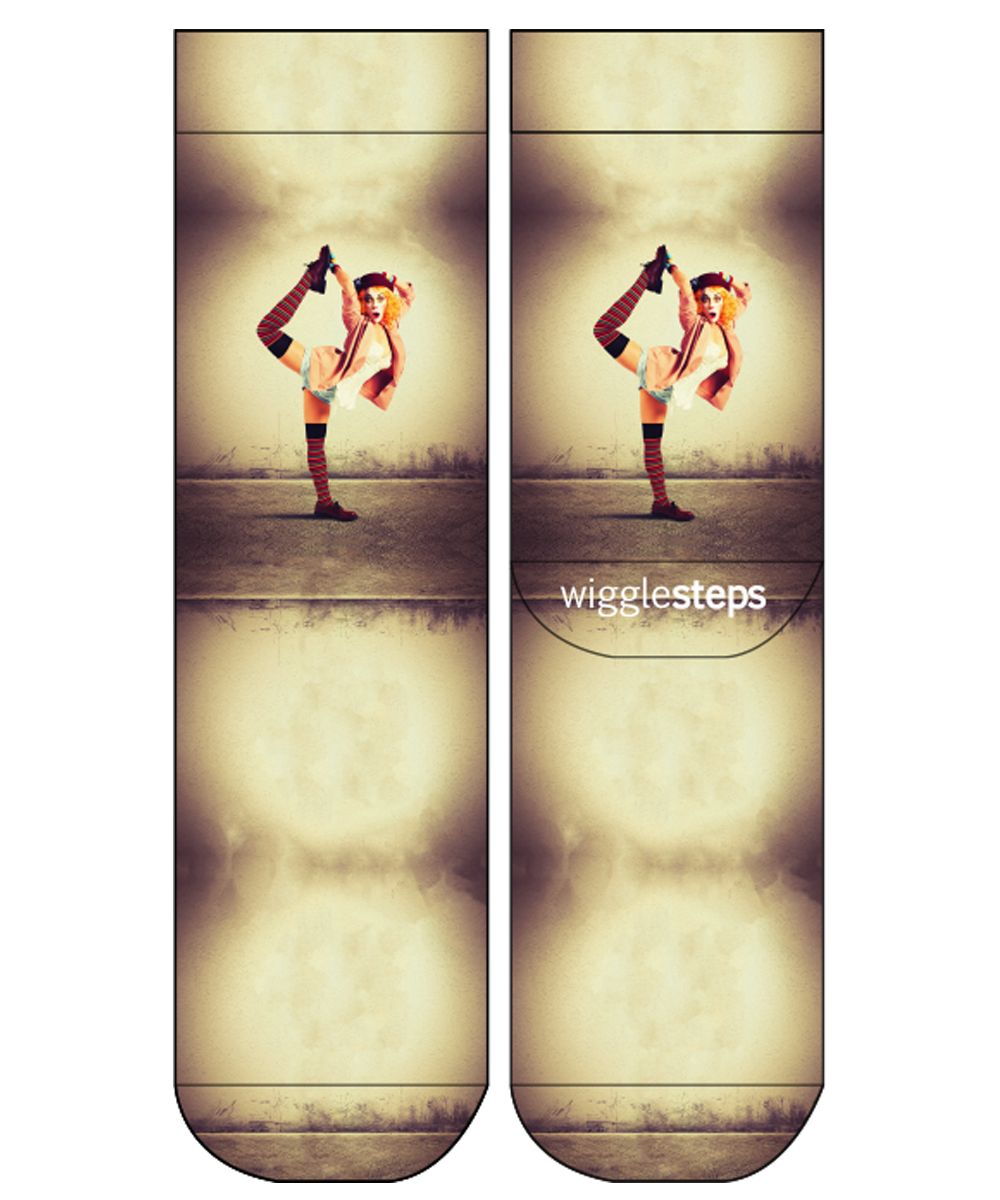 Clown in a Pose Lady Sock