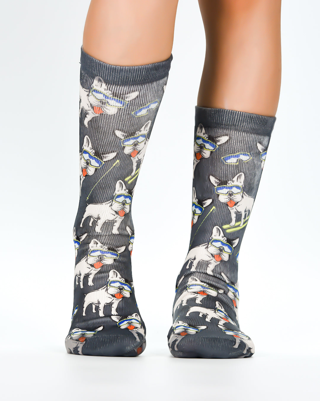 Skier Dog Kids Socks