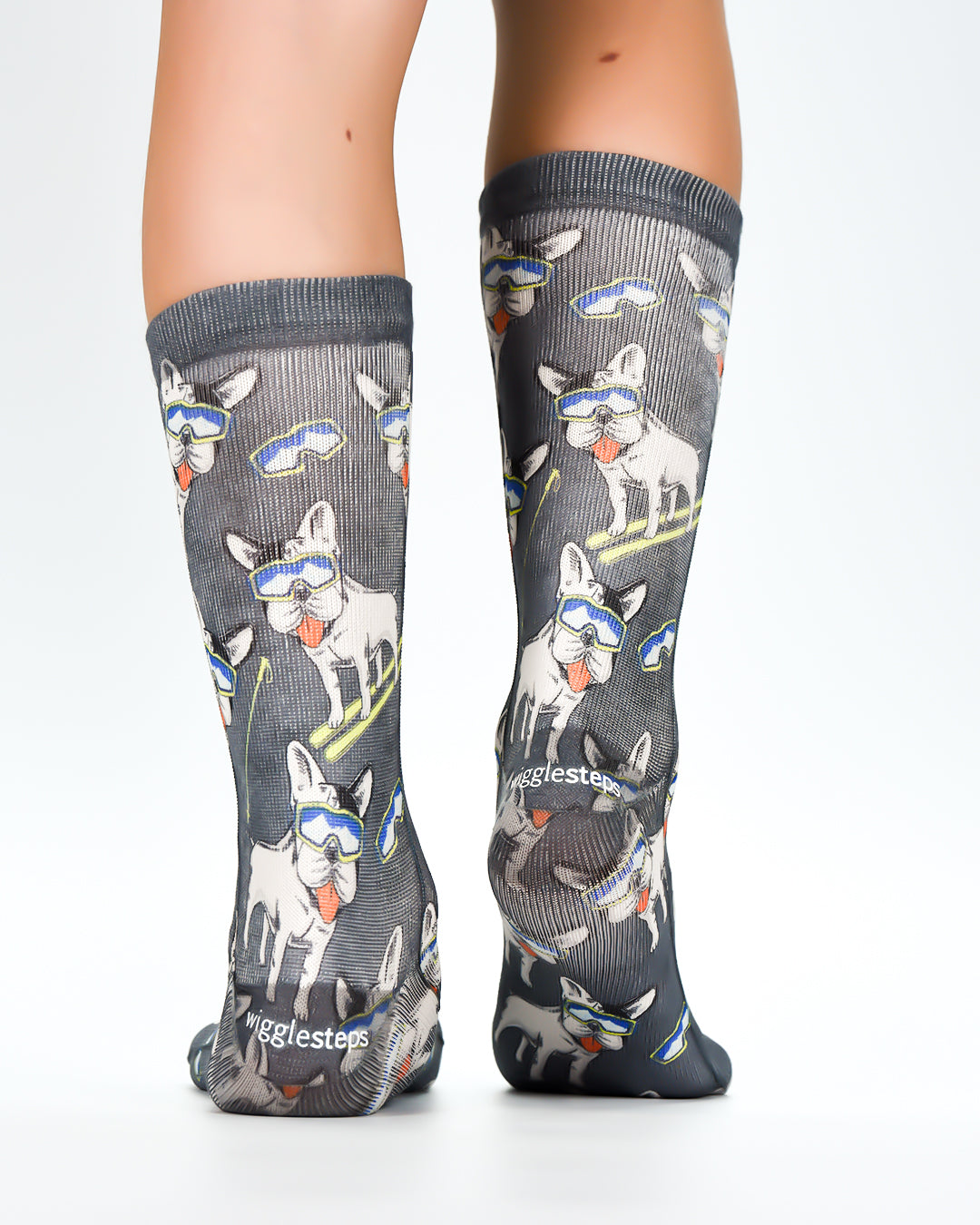 Skier Dog Kids Socks