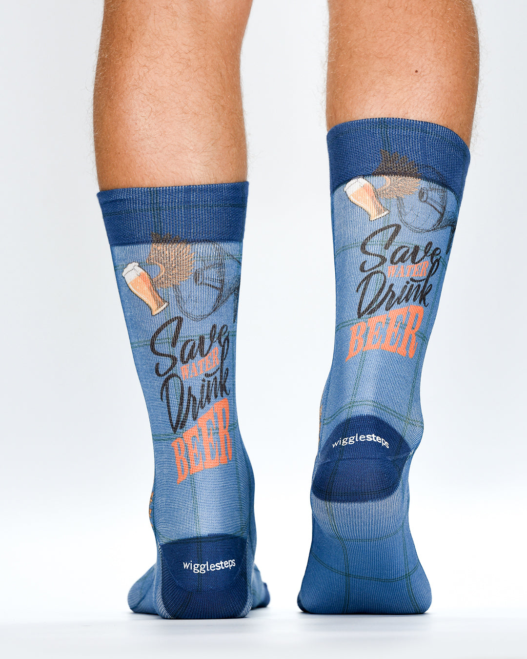 Beer Wings Man Socks