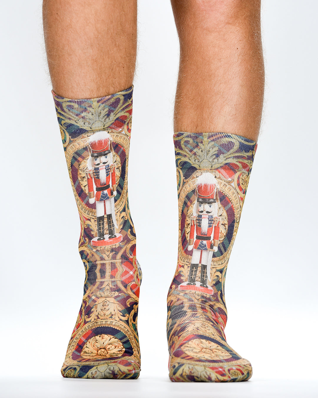 Vintage Nutcracker Man Sock