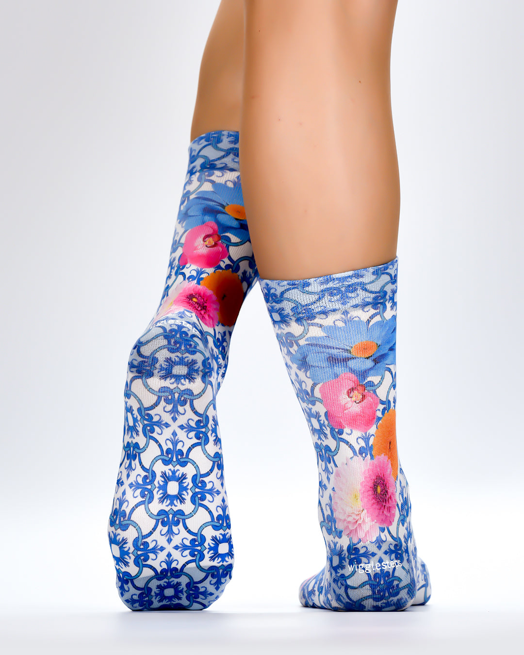 Flower Ceramic Lady Socks