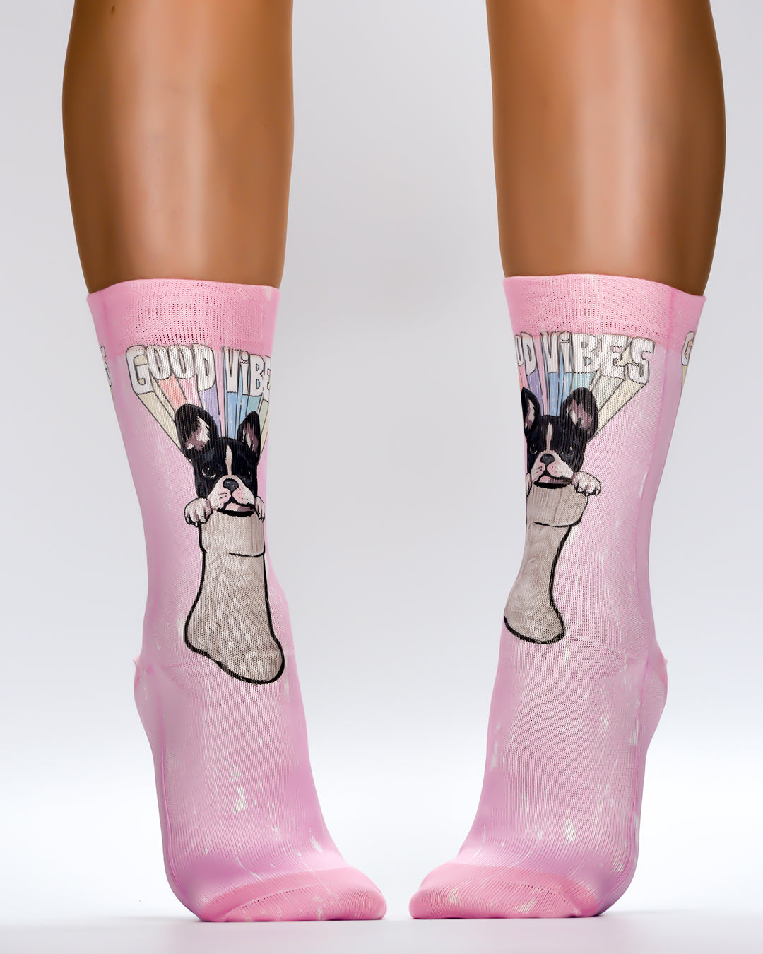 Frenchie In Socks Lady Socks