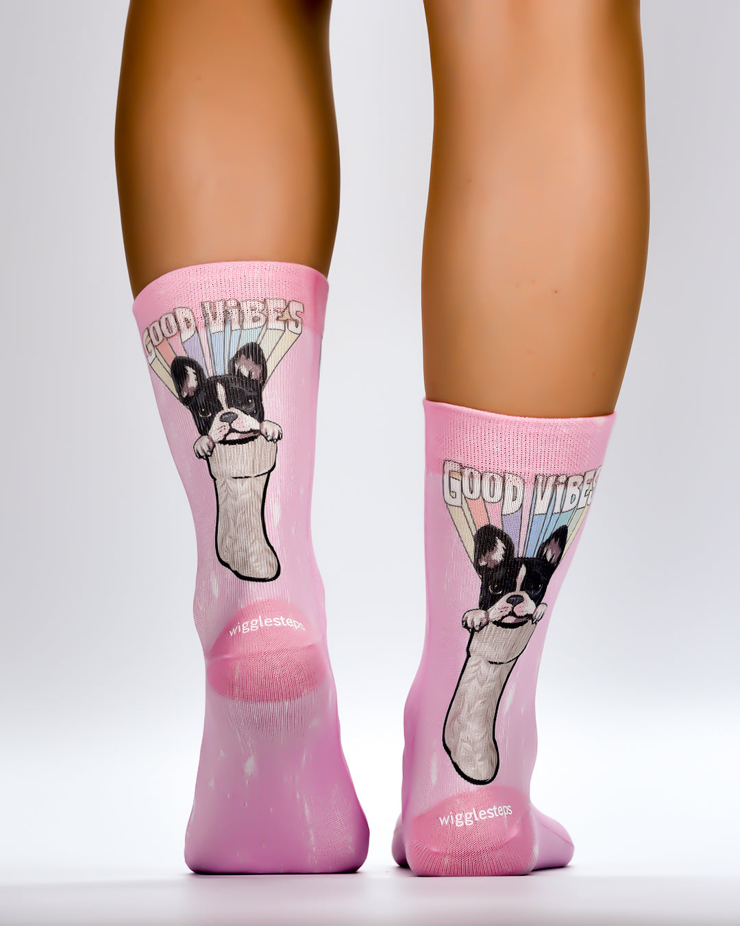 Frenchie In Socks Lady Socks