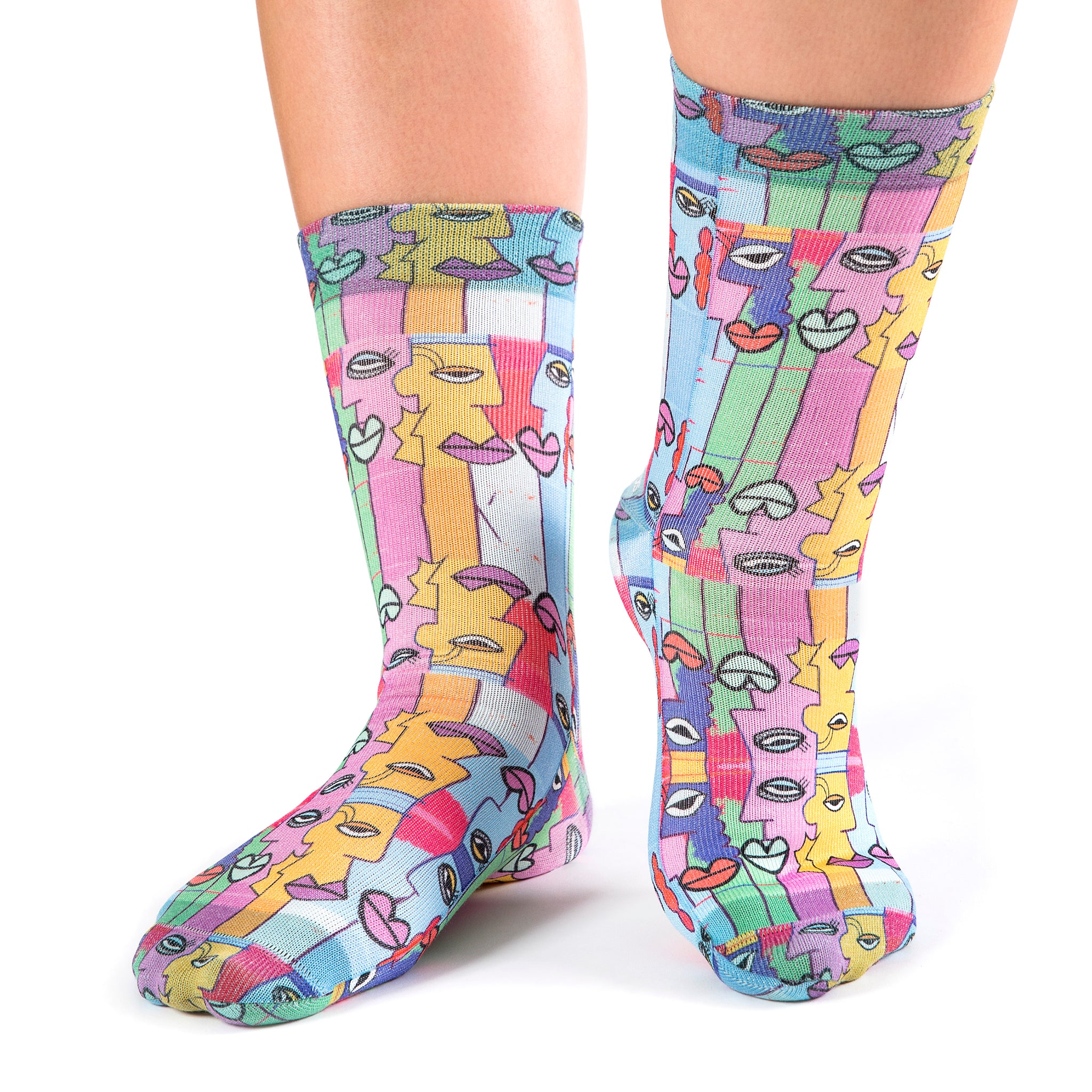 Berlin Wall Lady Socks